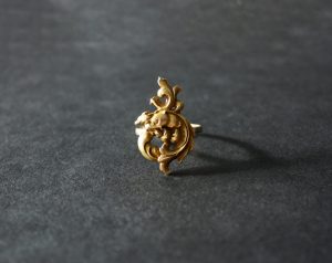Unique piece, a fantastic antique french chimera ring in 18K gold, in Art Nouveau.